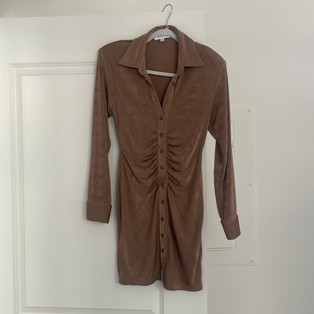 Brown trendy dress